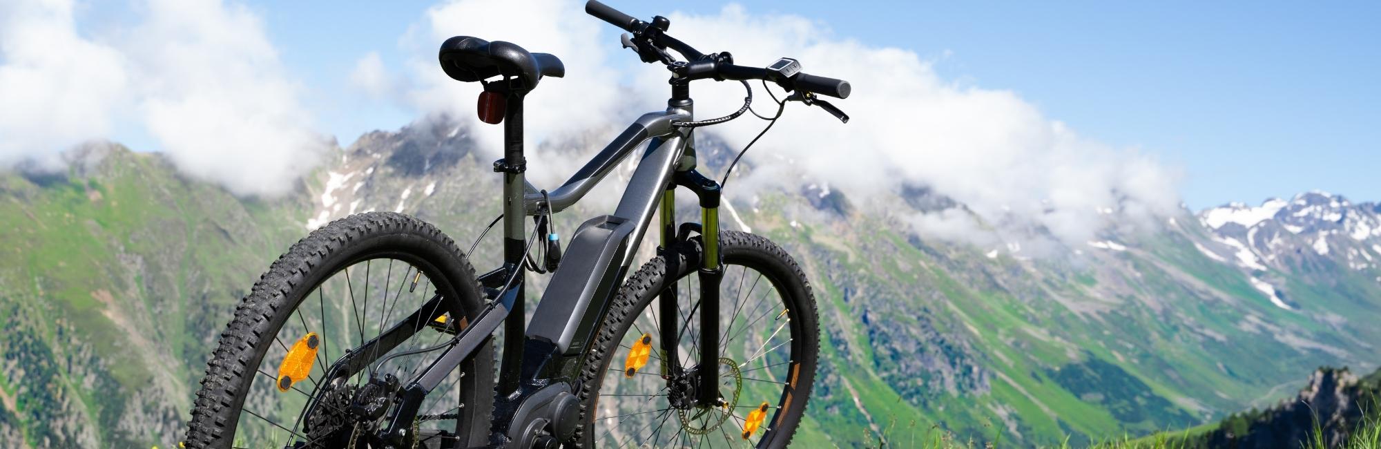e-bike in a mountain landscape