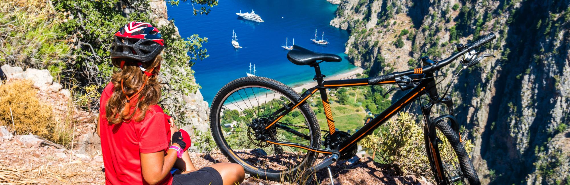 cyclist on the island of Mallorca