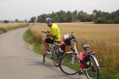 Cyclist in Baix Empordà