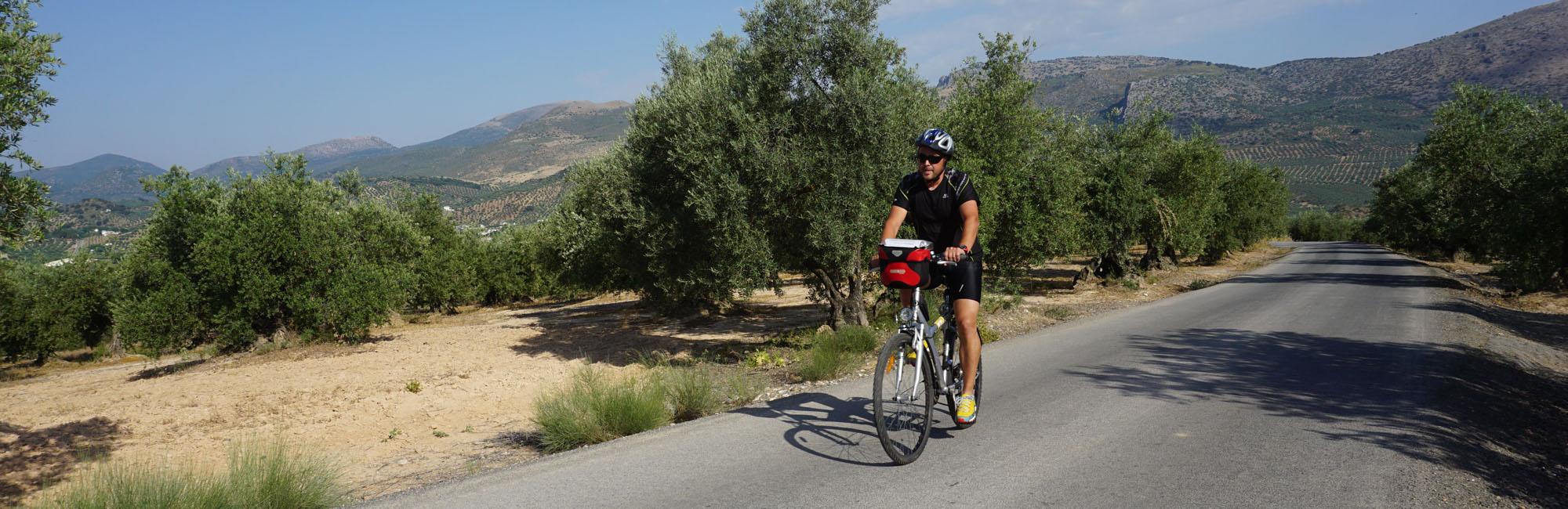 Cyclist in Andalucía
